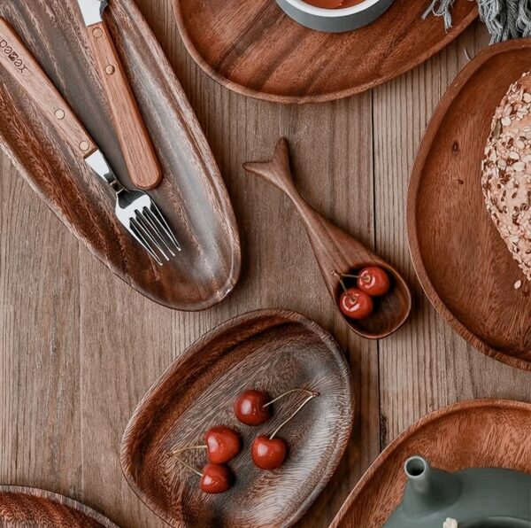 Platos irregulares de madera - Image 2